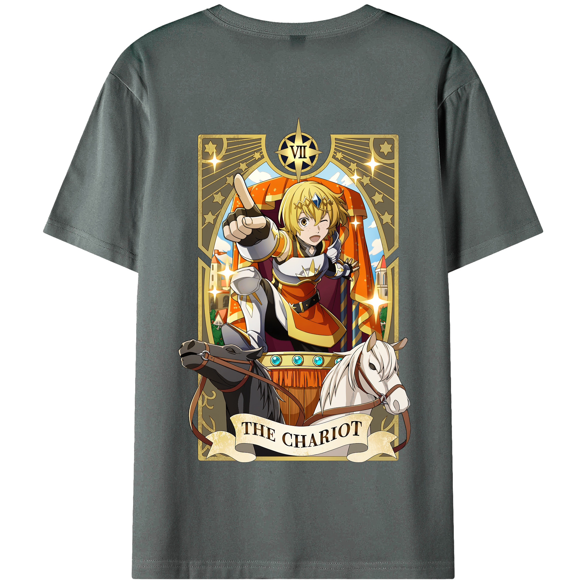 （画像用） 文豪ストレイドッグス Bungo Stray Dogs 綿100％半袖Tシャツ（背面プリント）